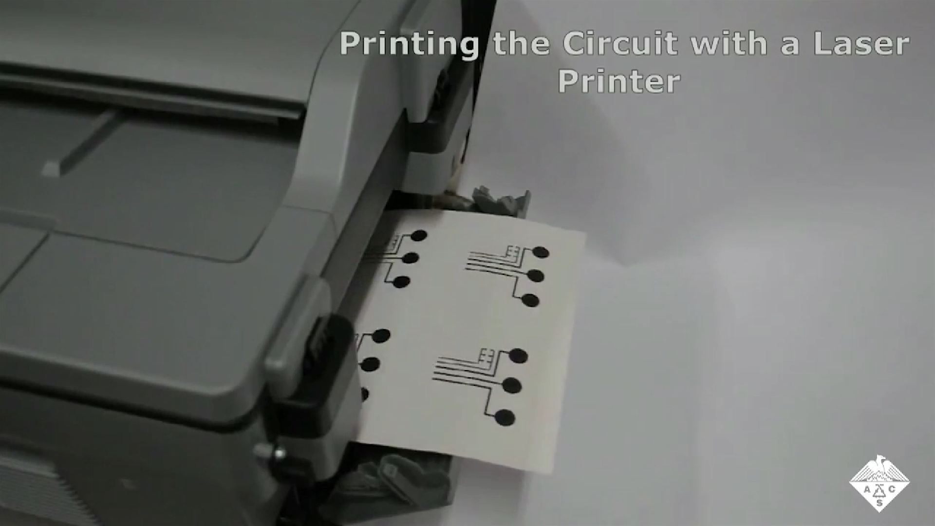 Printing circuit with laser printer