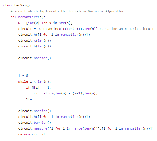 Bernstein-Vazirani algorithm