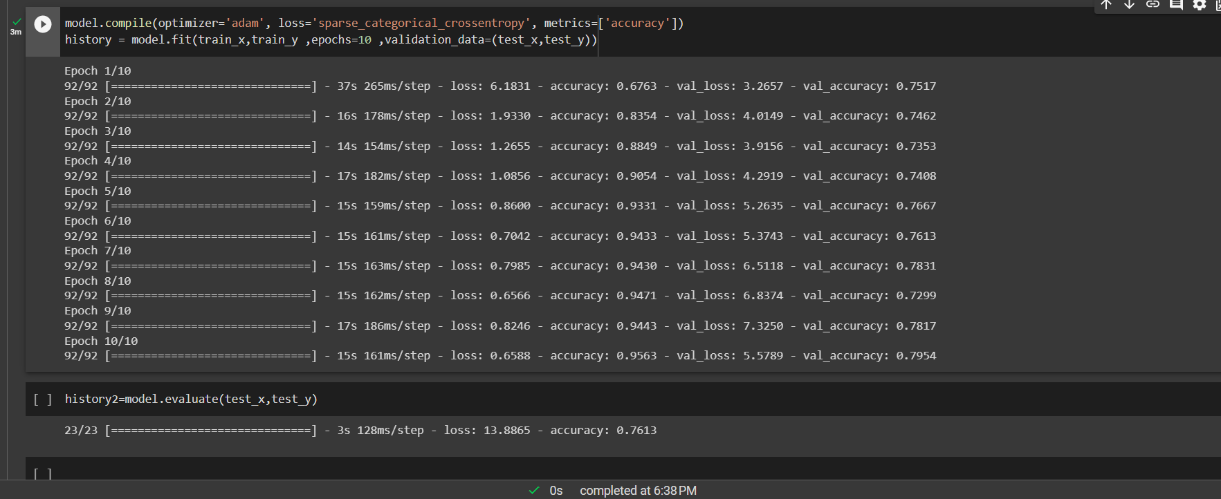 Transfer Learning Accuracy