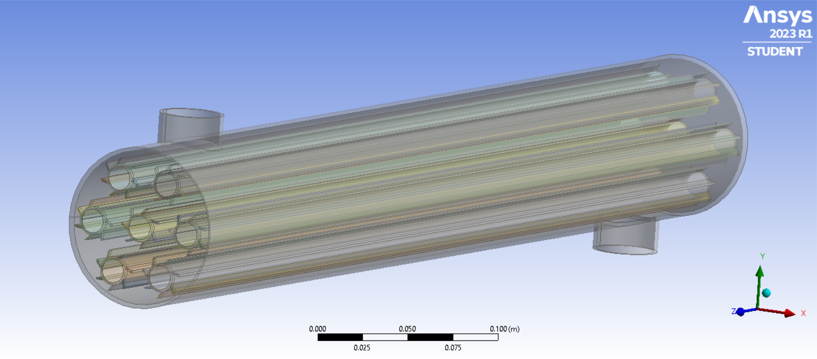 Model for STHE with Rectangular fins