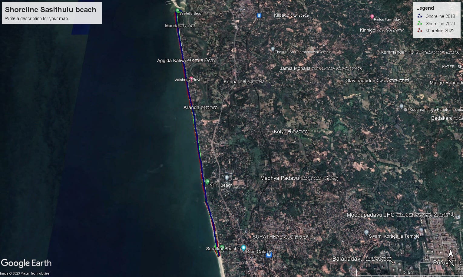 Title: Study of Shoreline Characteristics and Change Analysis using ArcGIS and DSAS