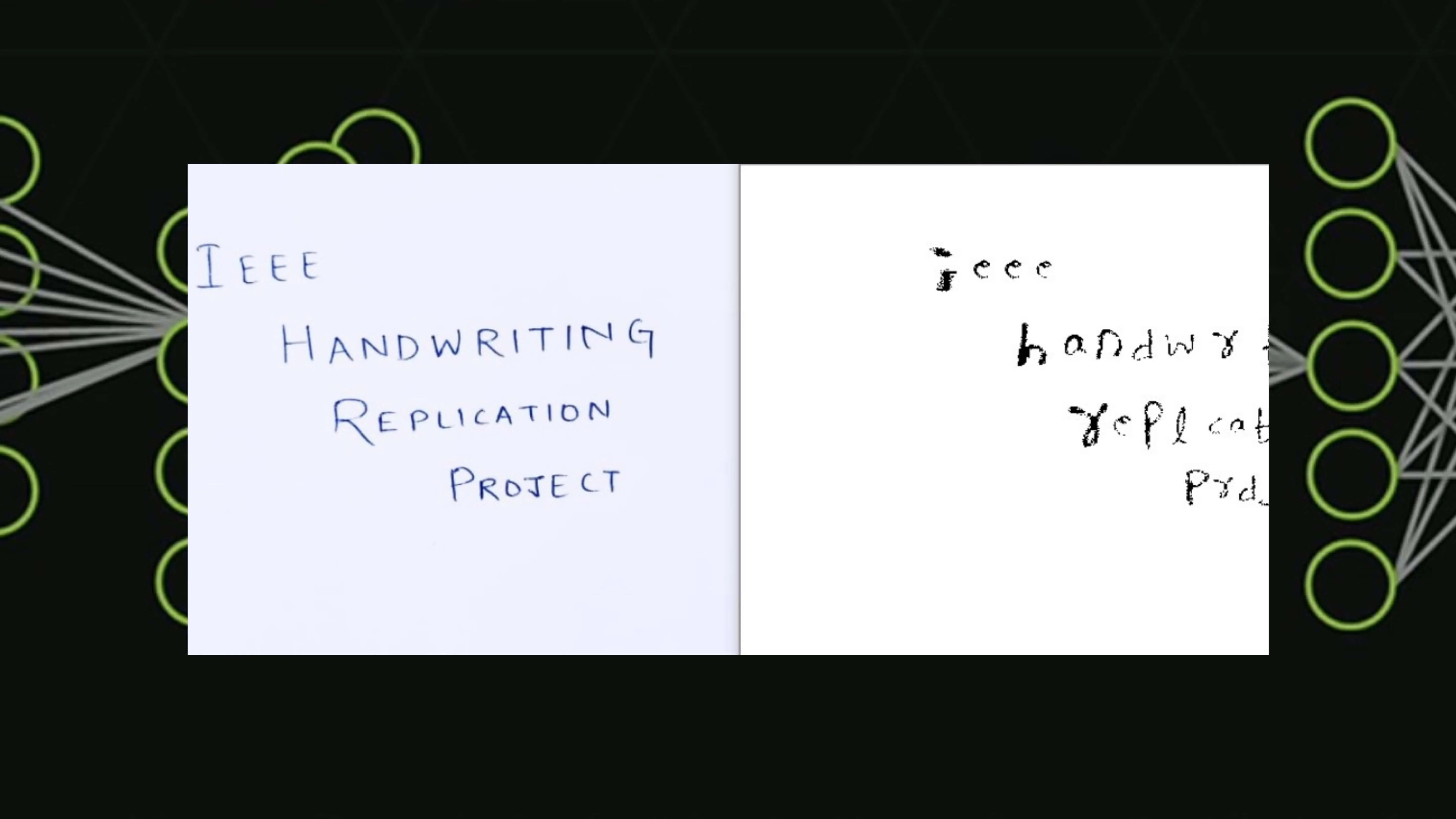 Handwriting Recognition and Replication